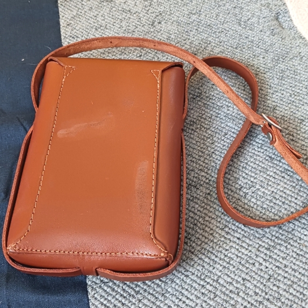 Vintage Kodak Brown Genuine Leather Camera Bag - Picture 5 of 11